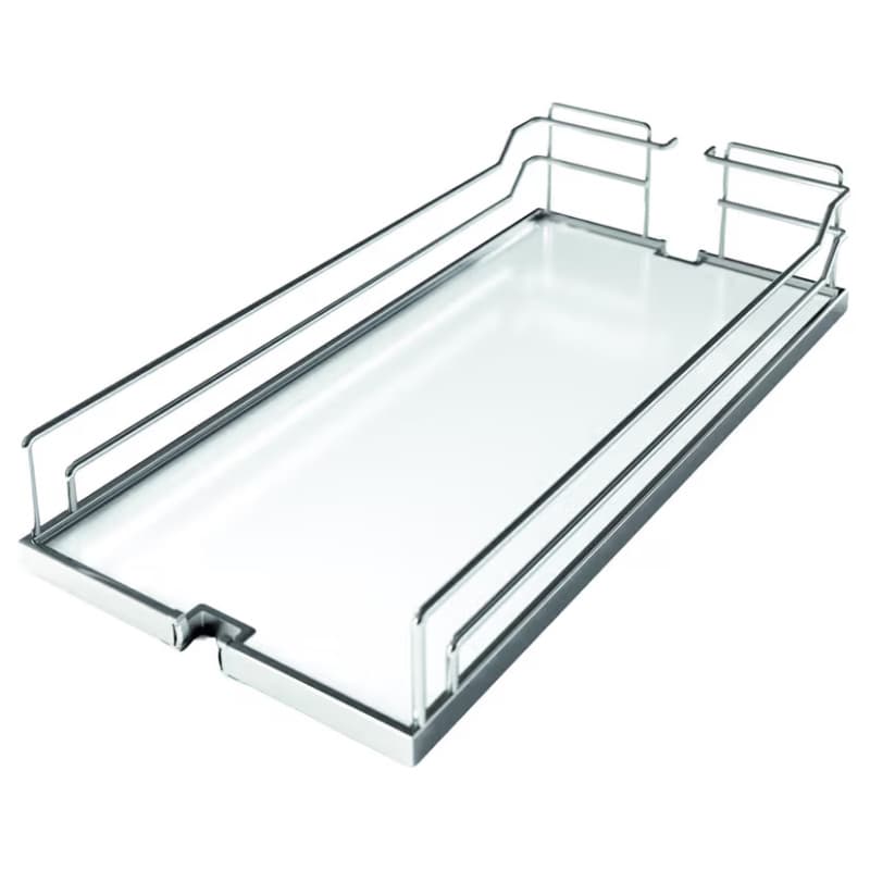 8" DISPENSA Arena Classic Shelf, Chrome/White (2/Piece)