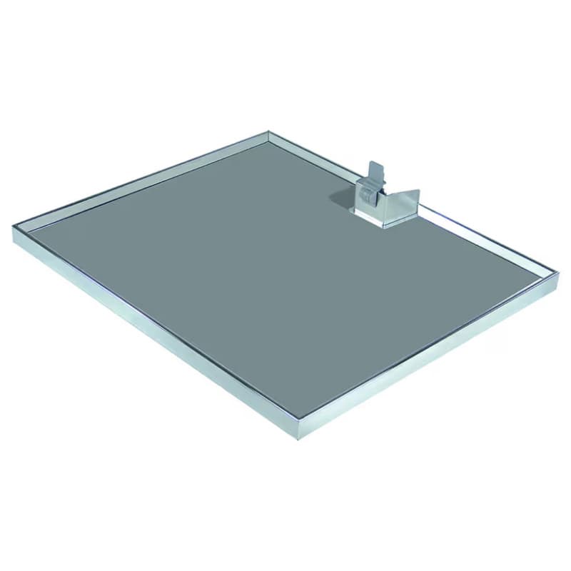 LAVIDO 21-5/8" Shelf Arena Select with Glass Rail for StraightLine, Chrome/Anthracite (4/Piece)