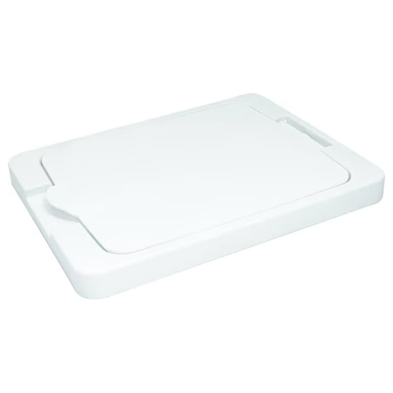 10-1/2" Pull Out Waste Bin Lid Only, White