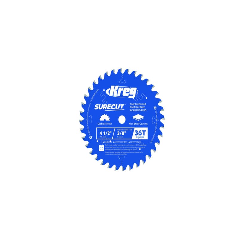 Kreg 4 1/2" SureCut™ Fine Finishing 36-Tooth Saw Blade