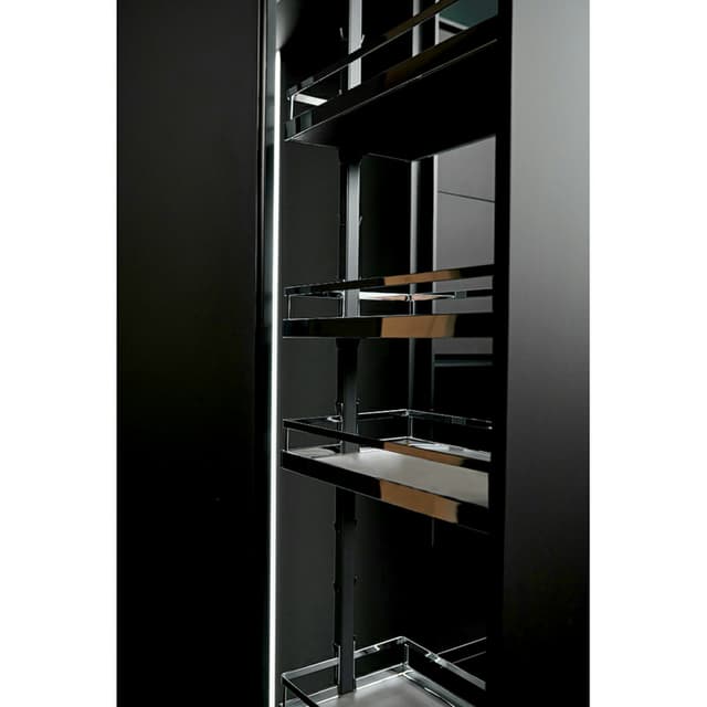 Kessebohmer USA Inc Dispensa Arena Style 8-1/2" Wide Chrome Pantry Pull-Out