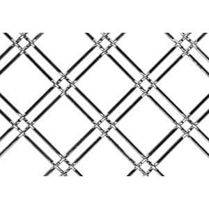 114 1/4 F Decorative Wire Grille, Antique Brass