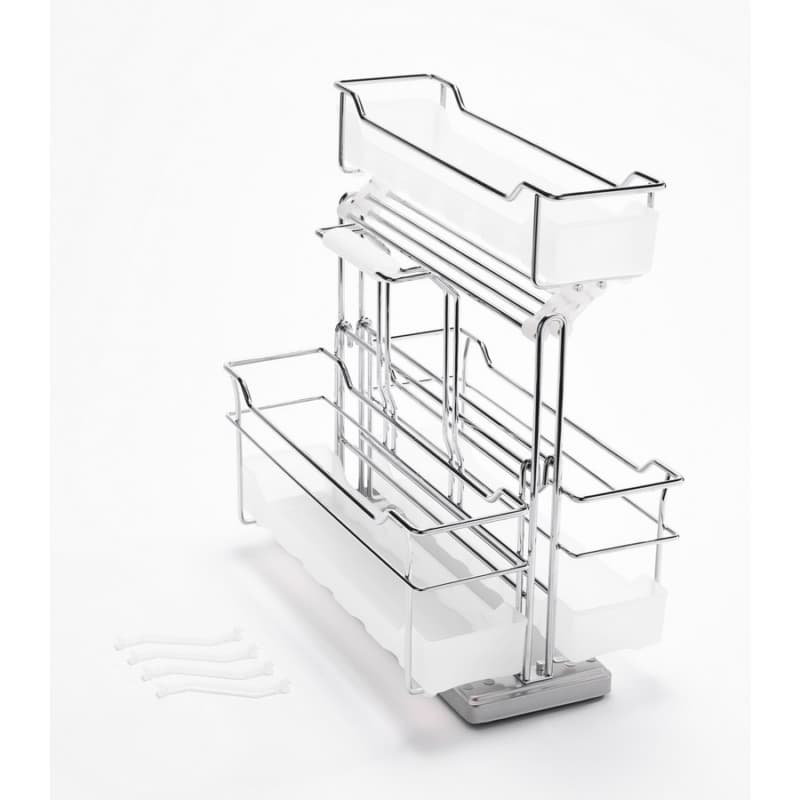 10-3/4" Portero 3-Basket Set with Soft-Open/Soft-Close, Chrome