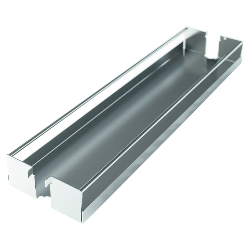 3-3/8" DISPENSA Base Cabinet Organizer Pull-Out with Soft-Close/Metal Shelves, Silver, 20" - 28" Height