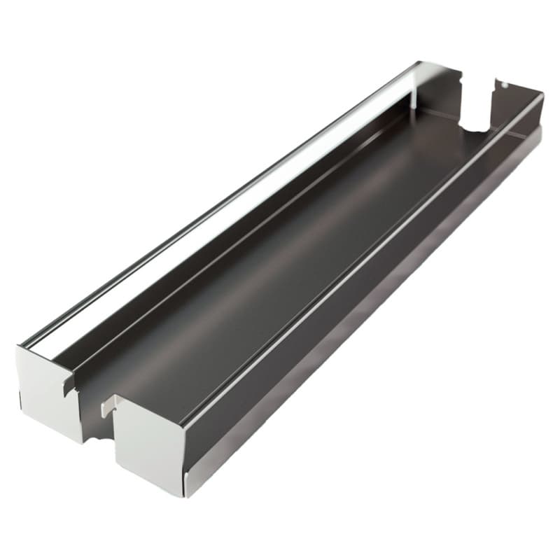 3-3/8" DISPENSA Base Pull-Out Baker's Tray with Metal Shelf, Champagne, 24" - 32" Height