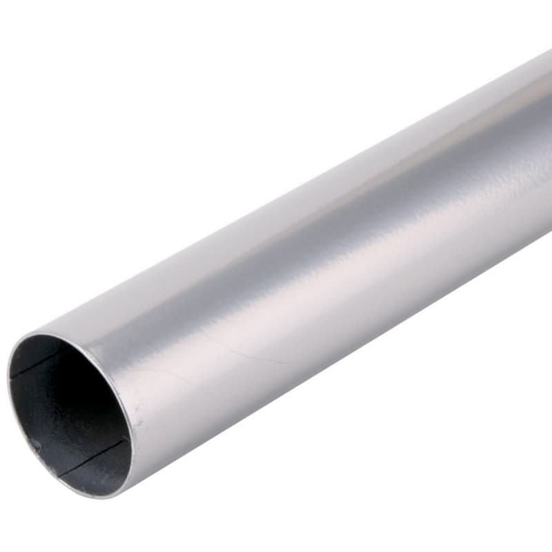 1-1/4" Diameter 48" Long Closet Pole, Platinum Finish