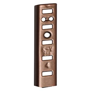 18" KV255 Heavy-Duty Aluminum Pilaster Standard, Walnut Finish 100/Box
