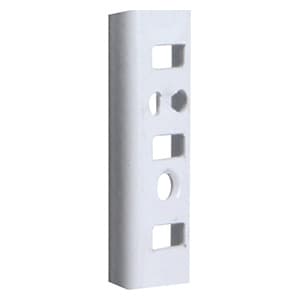 12" KV255 Heavy-Duty Steel Pilaster Standard, White Finish 100/Box