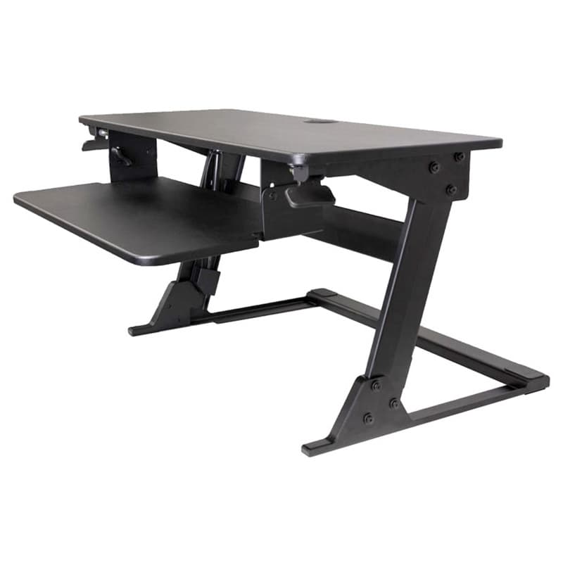 Volante Desktop Sit-Stand Workstation, Black