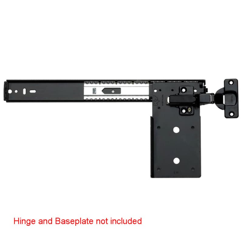 8081 EZ Pivot Door Slide No Hinge or Baseplate, 30lb Capacity, Anochrome, 18"