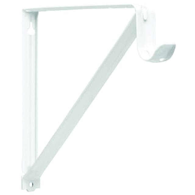 9-3/8" x 13" Closet-Pro Heavy-Duty Shelf/Rod Bracket, White Finish