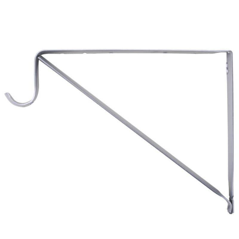 13" Closet-Pro Heavy-Duty Shelf/Rod Bracket, Platinum Finish