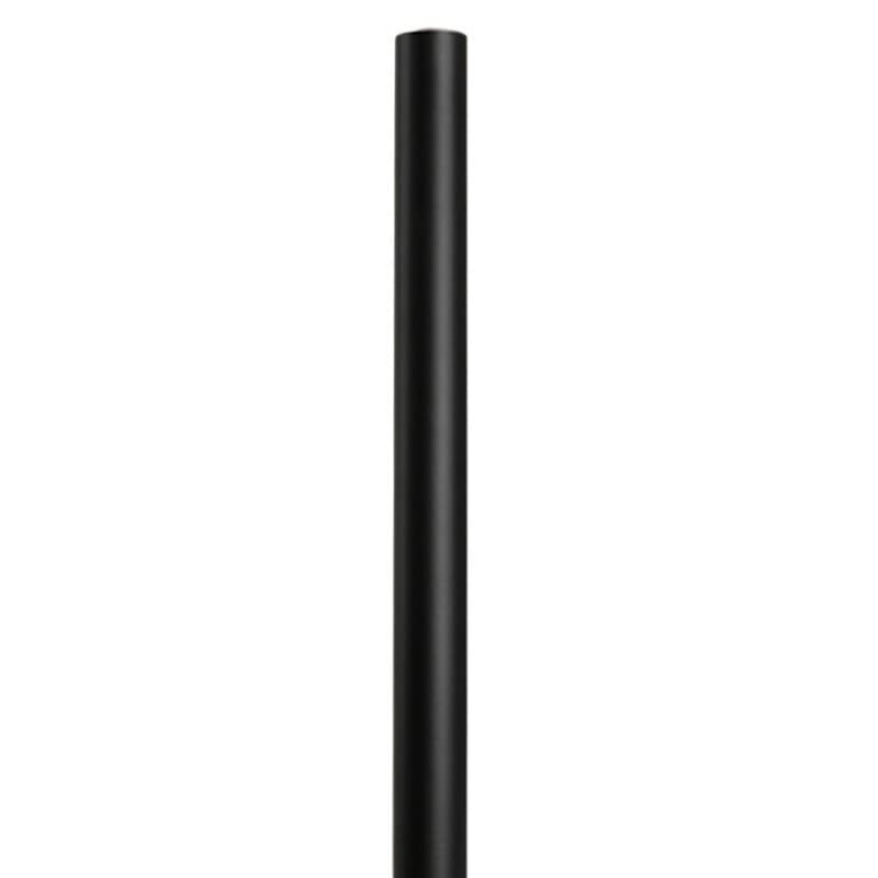 6' Barn Door Round Track, Black Finish