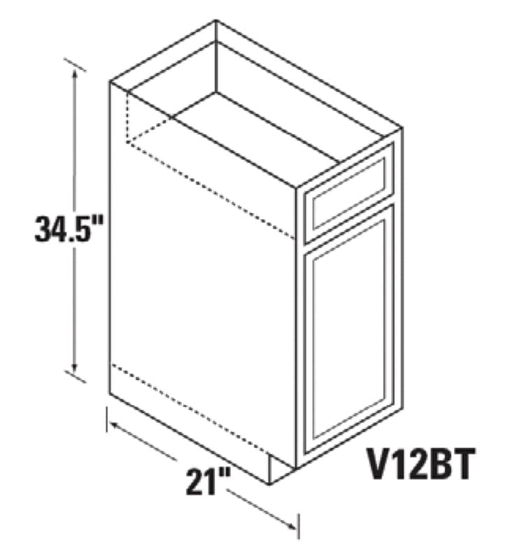 BATHROOM VANITY CABINET GRAY, WCV12BT