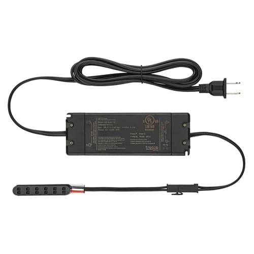 T625 30W LED Plug-In Power Supply with 6 Snap Mounting Block, Black