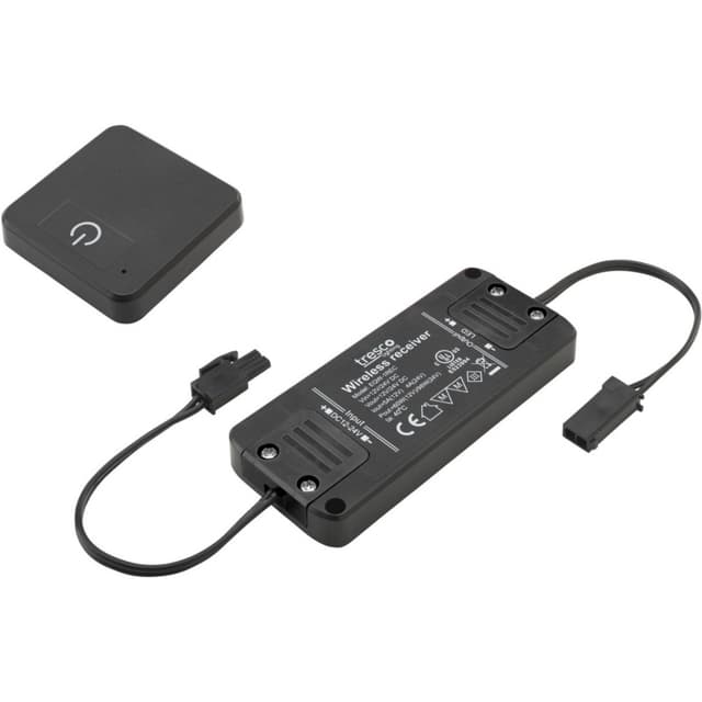12/24VDC 60W/96W EquiLine FREEDiM Series Receiver/Wireless Touch Dimmer, Black