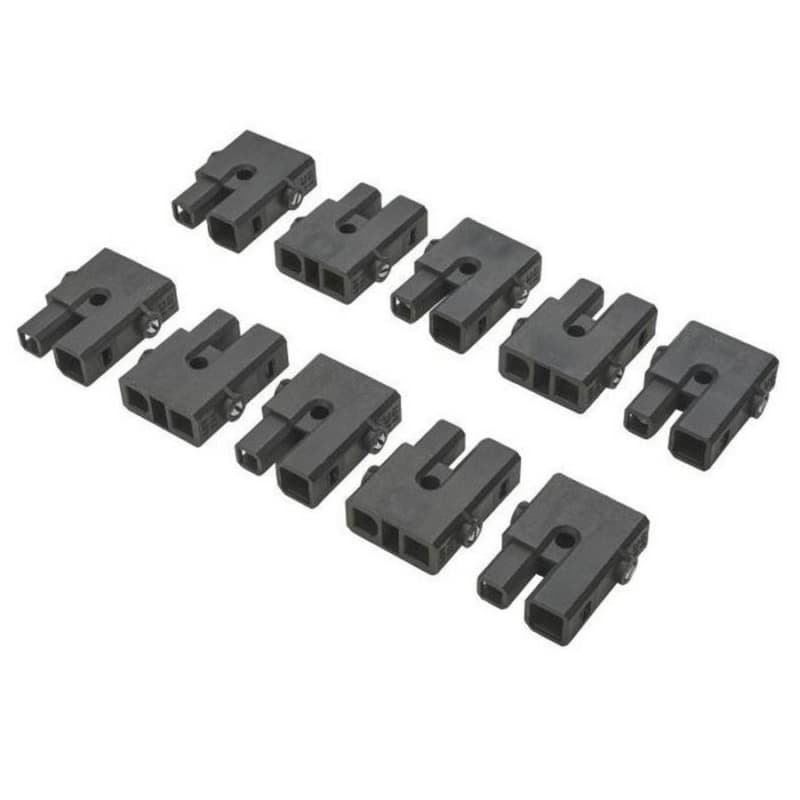 12/24VDC DIY Barrel Connector, Black (10/Bag)