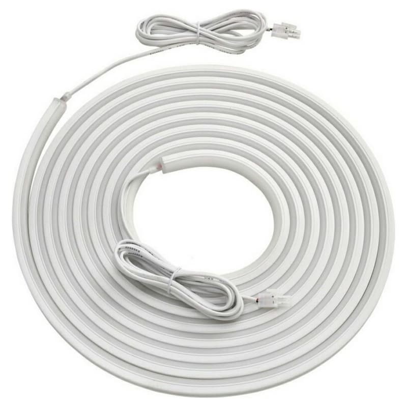 12V LED 3W Top-Emitting Warm White Neoloop Flexible Silicone Lighting, 16.4' Roll, White