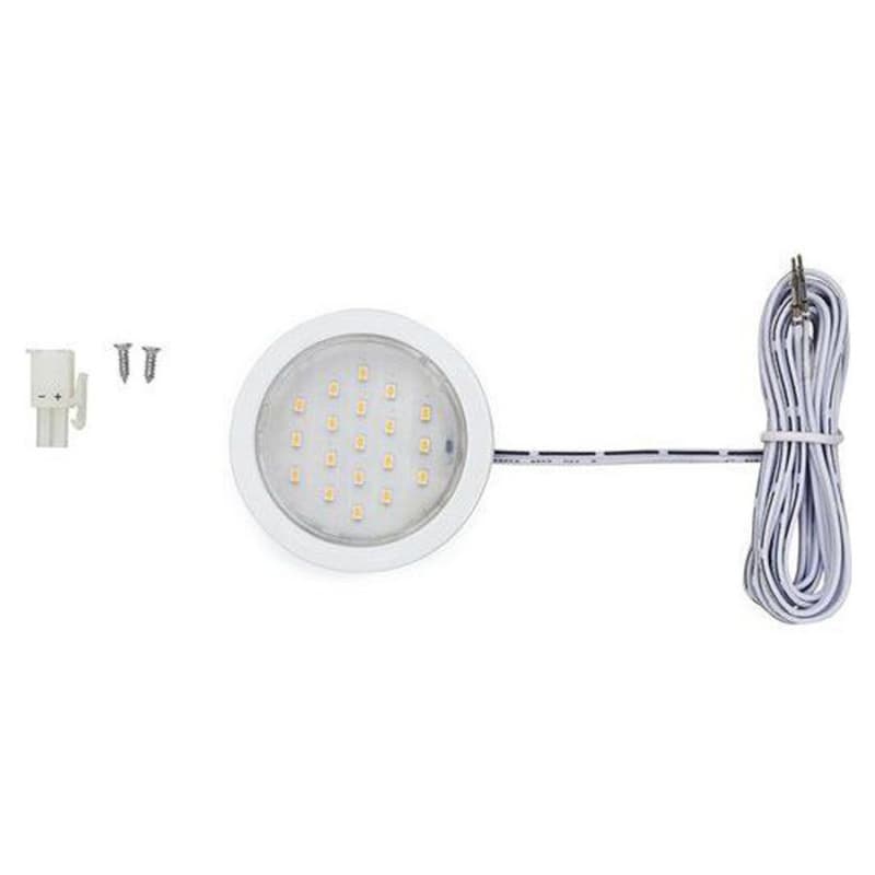 Pockit® Plus LED 1.5W Warm White Puck Light, White