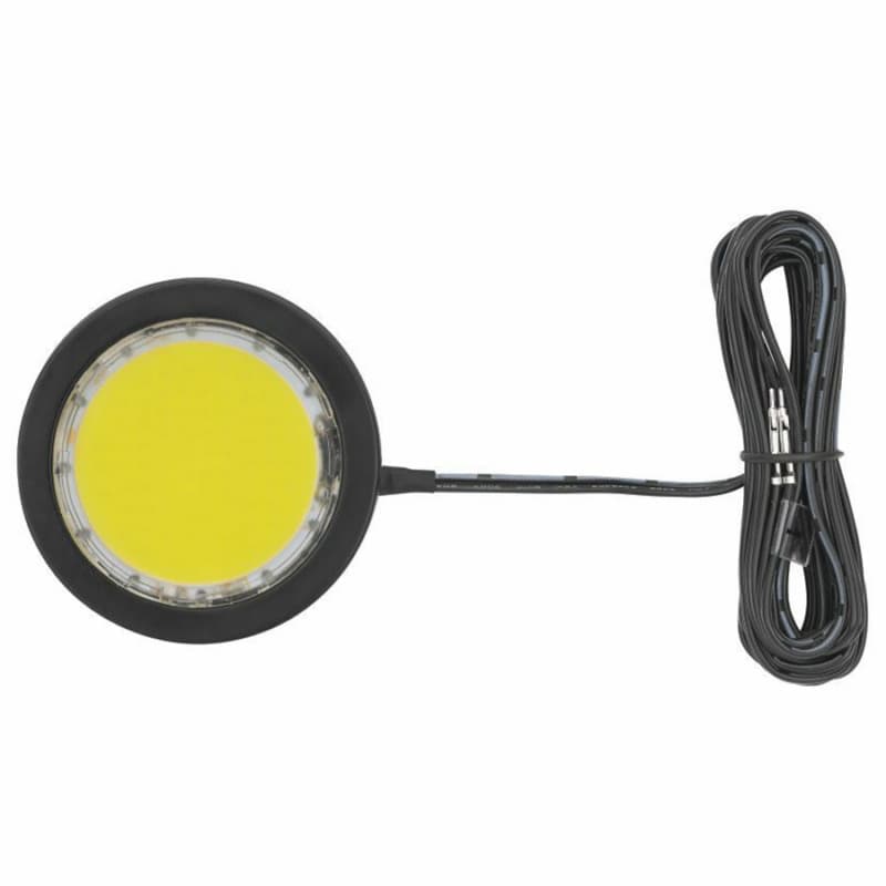LED 5W Cool White Puck Light, Black