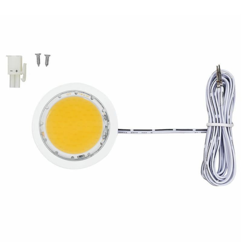 LED 5W Cool White Puck Light, White
