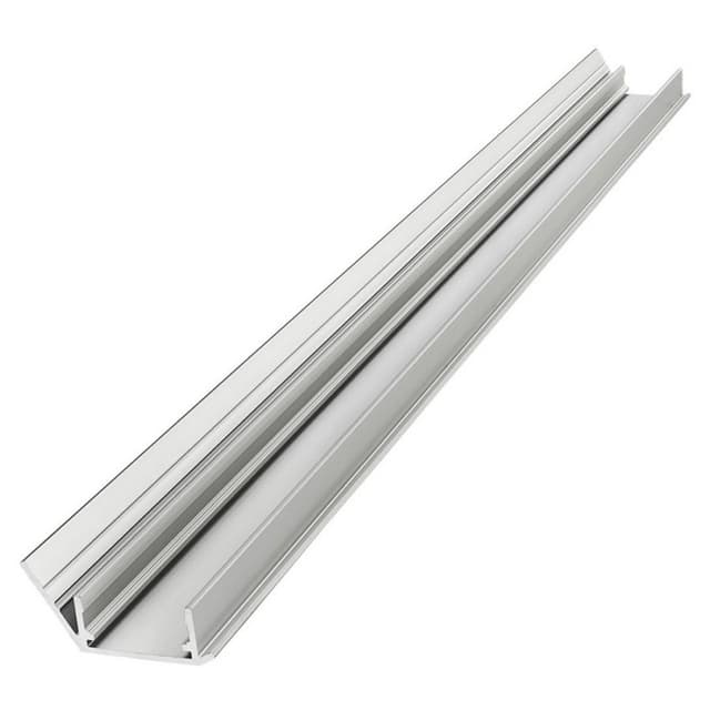 Infinex Aluminum Angled Extrusion, 72", Satin Clear