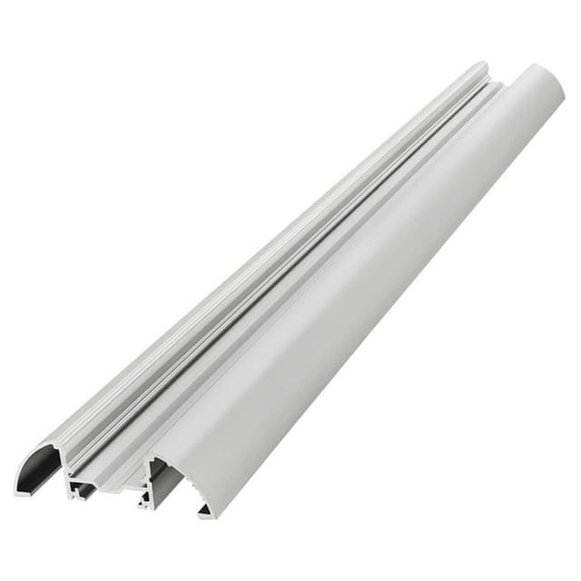 Infinex Aluminum Curve Extrusion, 72", Satin Clear