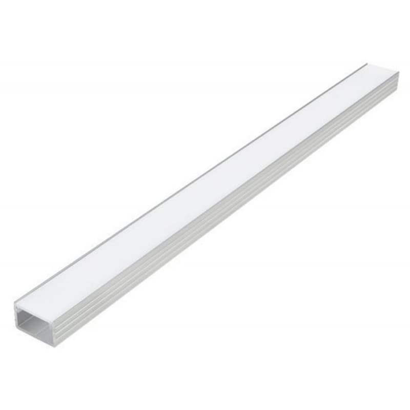 Infinex Aluminum Flush Extrusion with Milk Diffuser, 72", Satin Clear