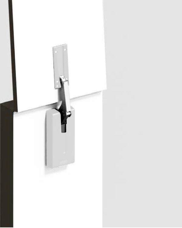9-15/16" Heavy Duty Lift Assist Damper, Nickel/Brown