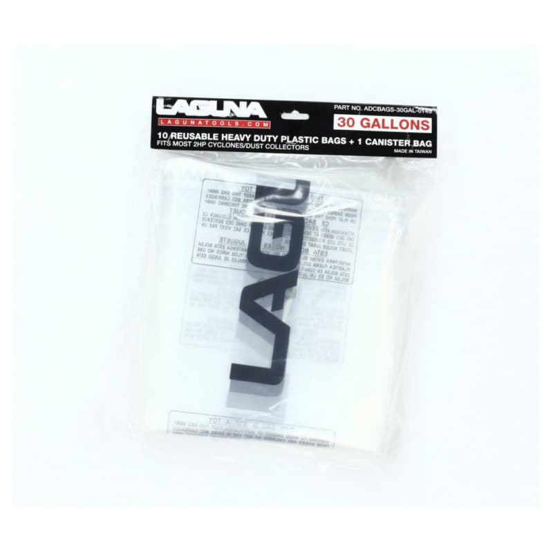 Laguna ADCBAGS-30GAL-0145 Heavy Duty Plastic Bags 30 Gallon 10/Pack