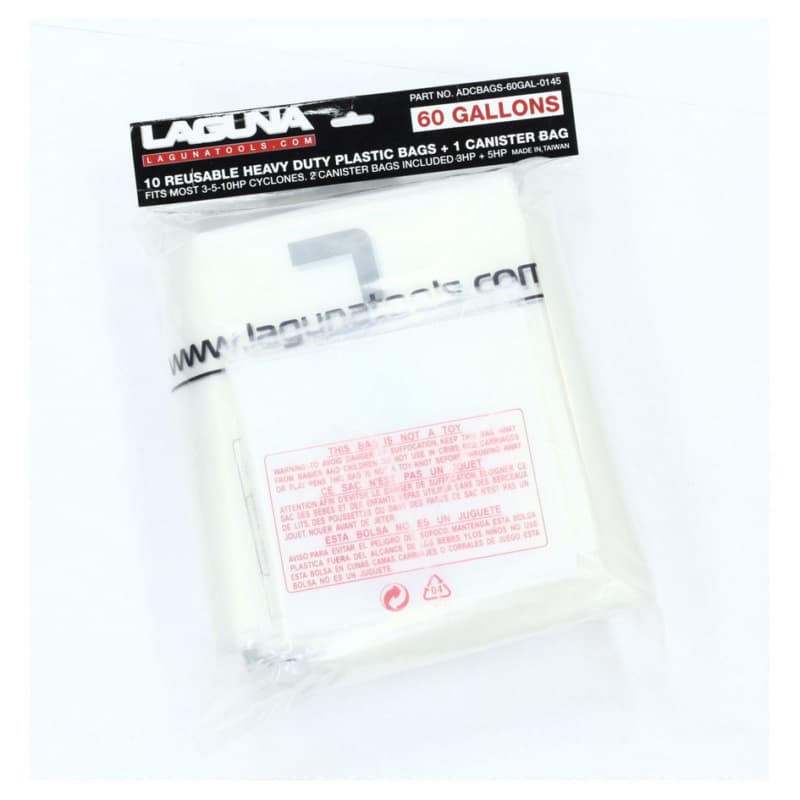 Laguna ADCBAGS-60GAL-0145 Heavy Duty Plastic Bags 60 Gallon 10/Pack