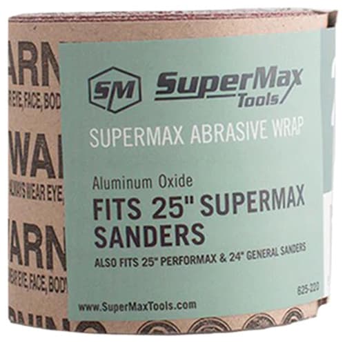 220 Grit Aluminum Oxide Abrasive Wrap for 25" Drum Sander