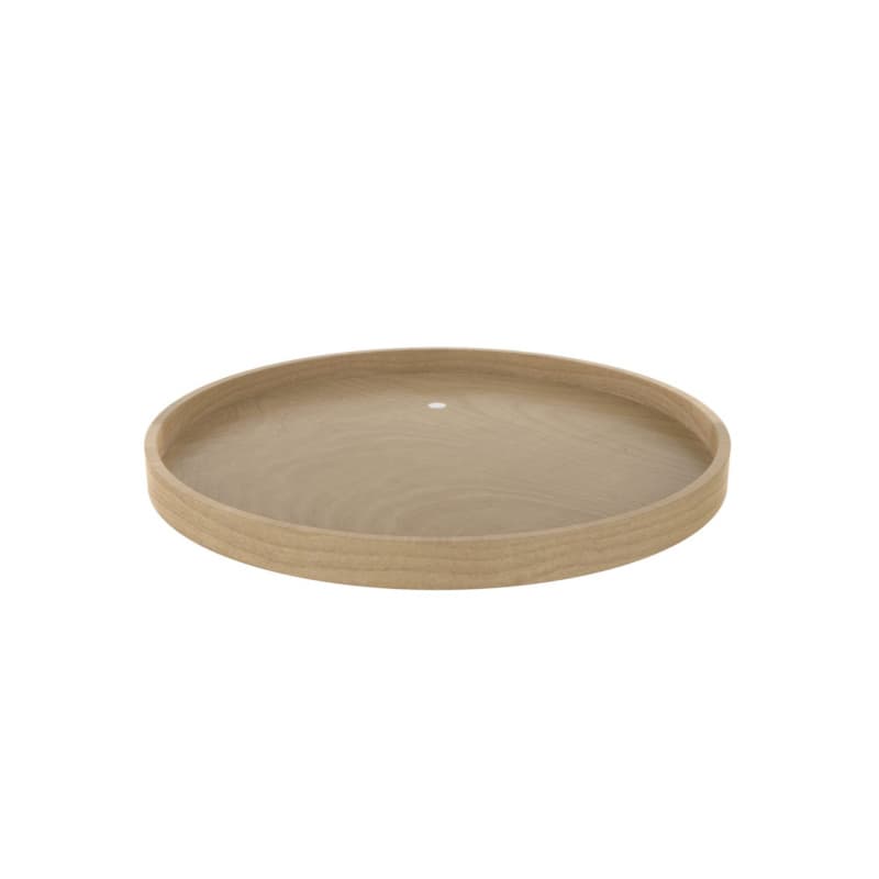 32" Full-Circle 1 Tray Wood Lazy Susan with Steel Swivel Bearing