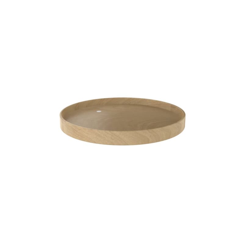 28" Full-Circle 1 Tray Wood Lazy Susan with Swivel Bearing