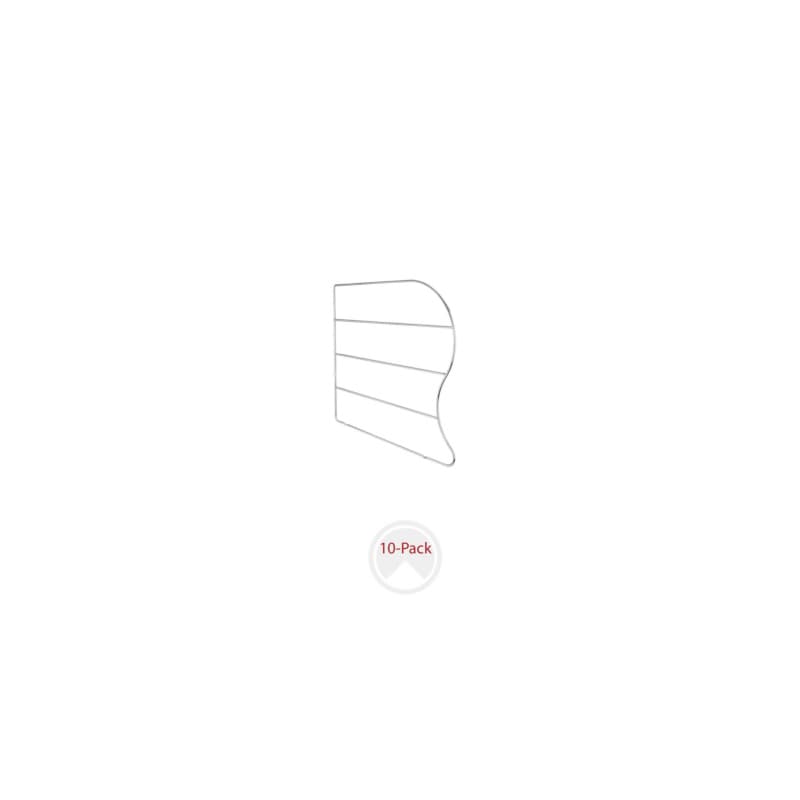 1/4" Tray Divider for 18" Height, Chrome Bulk (10/Pack)