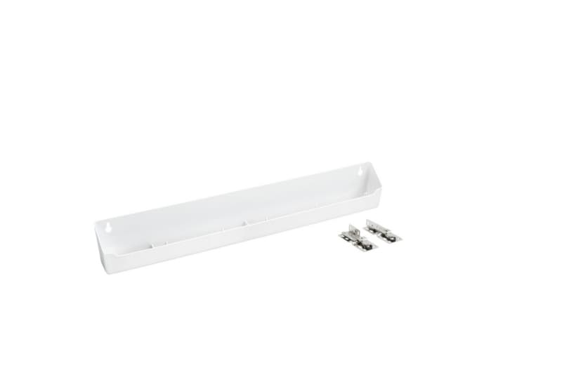 30-7/16" White Sink Front Tip-Out Tray with 1-Pair Hinges