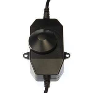 T114 48W Plastic Rotary Dimmer, 2-1/2", Black