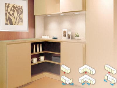 Lateral Opening Door System Standard Kit, Nickel/Anodized