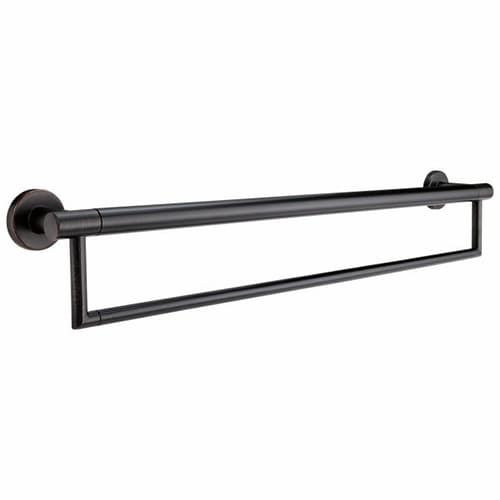 Decor Assist 24" Contemporary Towel Bar with Assist Bar, Venetian Bronze