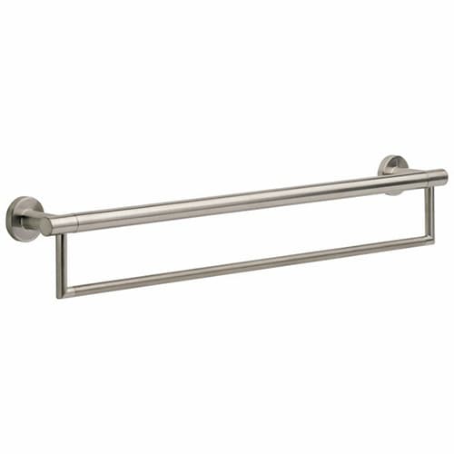 Decor Assist 24" Contemporary Towel Bar with Assist Bar, Brilliance Stainless Steel
