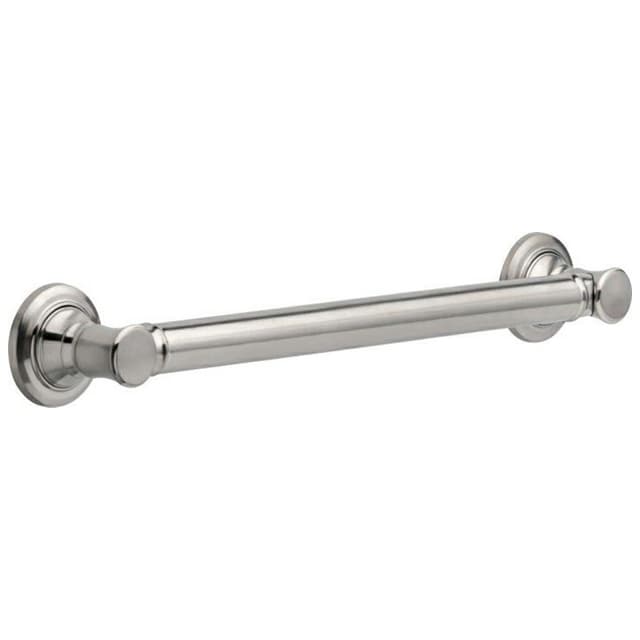 18" Traditional Decorative Grab Bar, Brilliance Stainless Steel