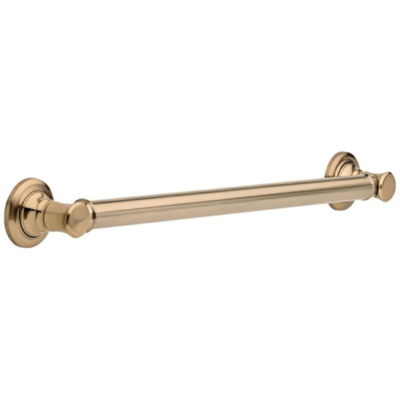 24" Traditional Decorative Grab Bar, Champagne Bronze