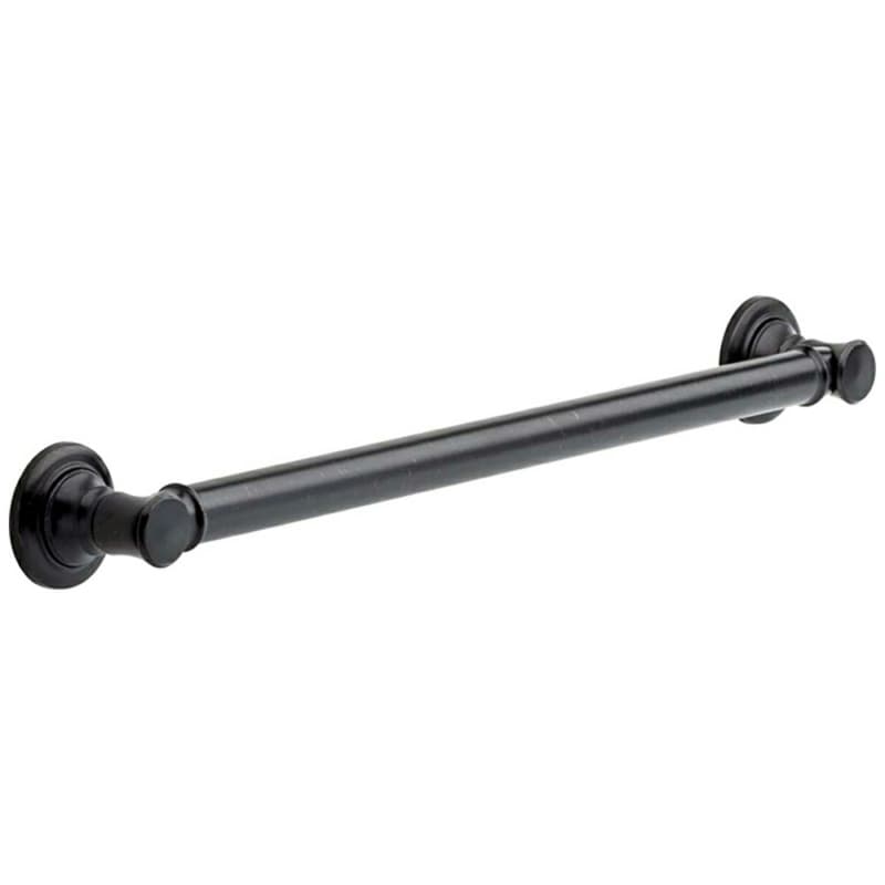 24" Traditional Decorative Grab Bar, Venetian Bronze