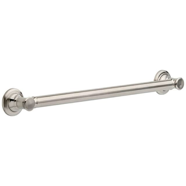 24" Traditional Decorative Grab Bar, Brilliance Stainless Steel