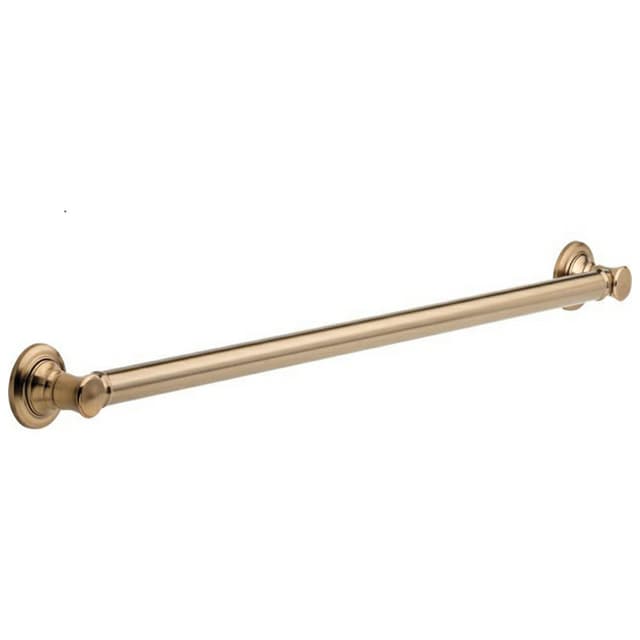 36" Traditional Decorative Grab Bar, Champagne Bronze