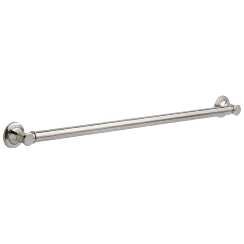 36" Traditional Decorative Grab Bar, Brilliance Stainless Steel