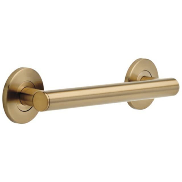 12" Contemporary Decorative Grab Bar, Champagne Bronze