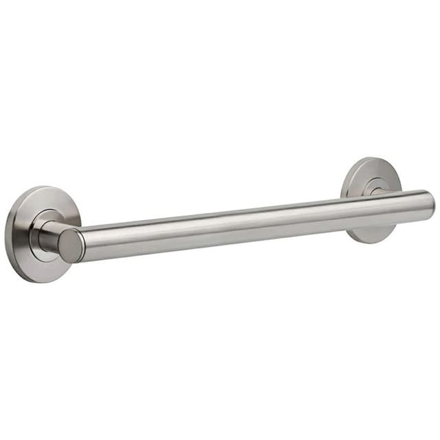 18" Contemporary Decorative Grab Bar, Stainless Steel