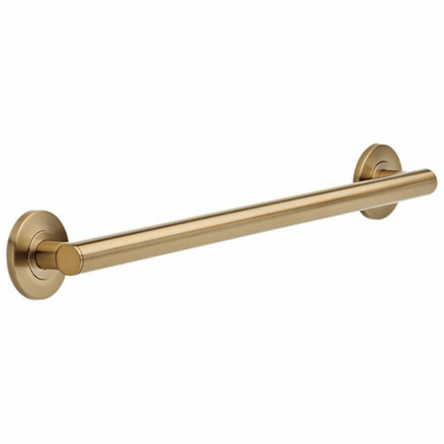 24" Contemporary Decorative Grab Bar, Champagne Bronze
