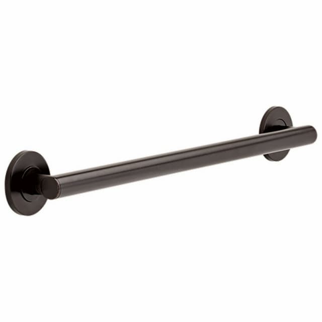 24" Contemporary Decorative Grab Bar, Venetian Bronze